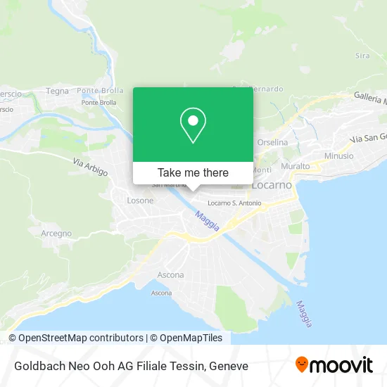 Goldbach Neo Ooh AG Filiale Tessin map