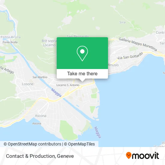 Contact & Production map