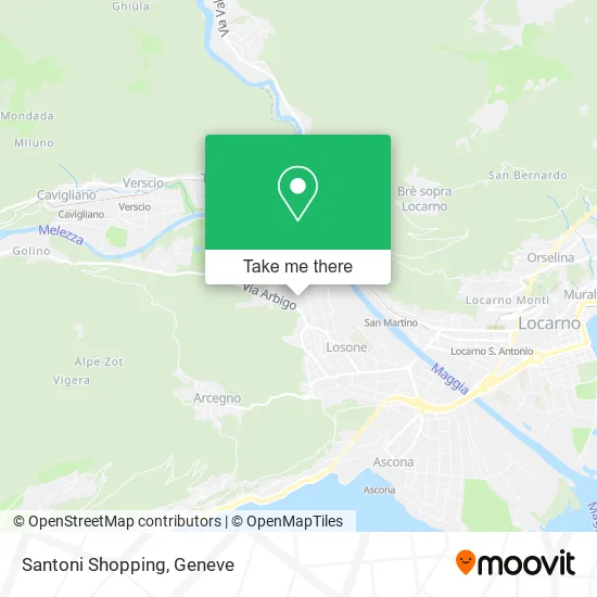 Santoni Shopping map
