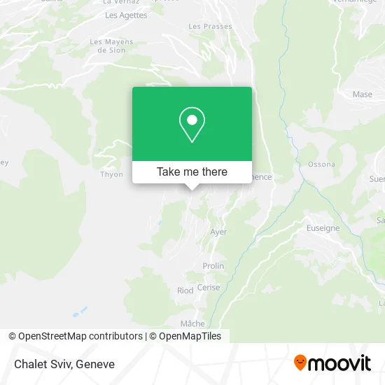 Chalet Sviv map