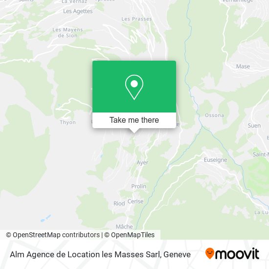 Alm Agence de Location les Masses Sarl map