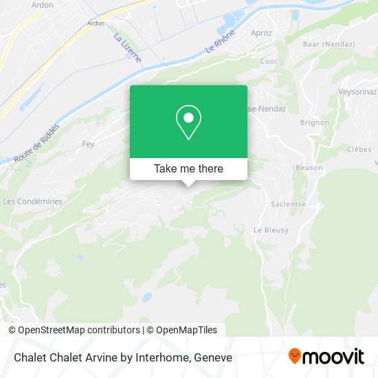 Chalet Chalet Arvine by Interhome map