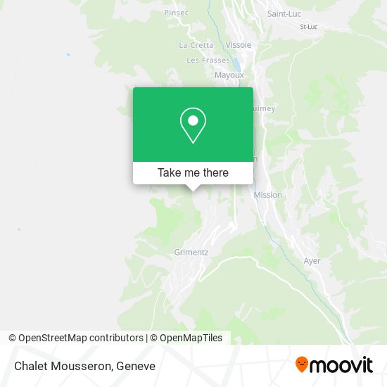 Chalet Mousseron map