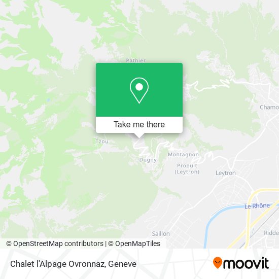 Chalet l'Alpage Ovronnaz map