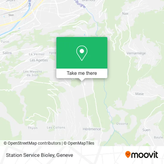 Station Service Bioley map