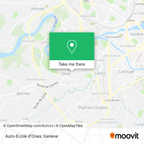 Auto-Ecole d'Onex map