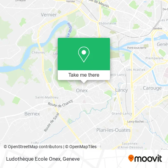 Ludothèque Ecole Onex map