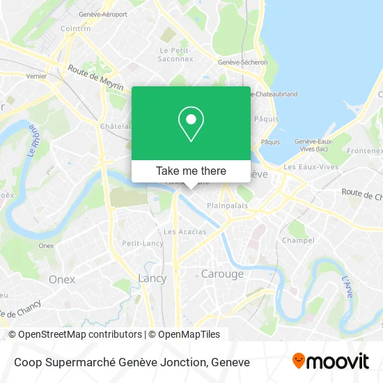 Coop Supermarché Genève Jonction map