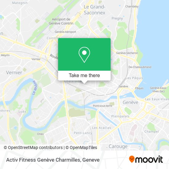 Activ Fitness Genève Charmilles map