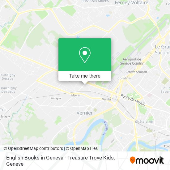 English Books in Geneva - Treasure Trove Kids map