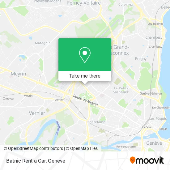 Batnic Rent a Car map