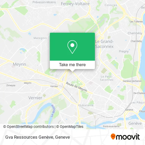 Gva Ressources Genève map