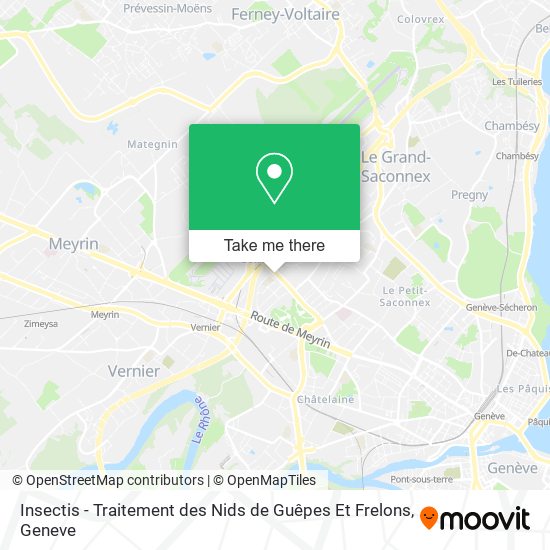 Insectis - Traitement des Nids de Guêpes Et Frelons map