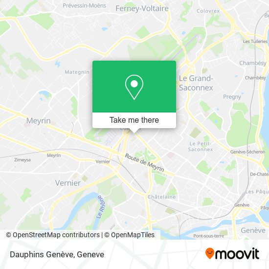 Dauphins Genève map