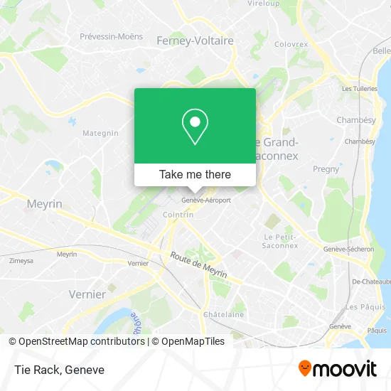 Tie Rack map