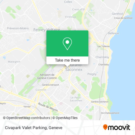 Civapark Valet Parking map