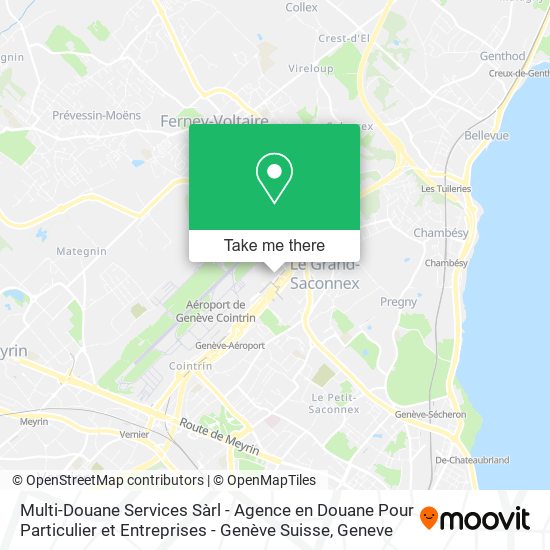 Multi-Douane Services Sàrl - Agence en Douane Pour Particulier et Entreprises - Genève Suisse map