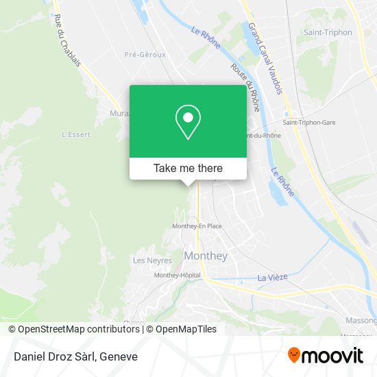 Daniel Droz Sàrl map