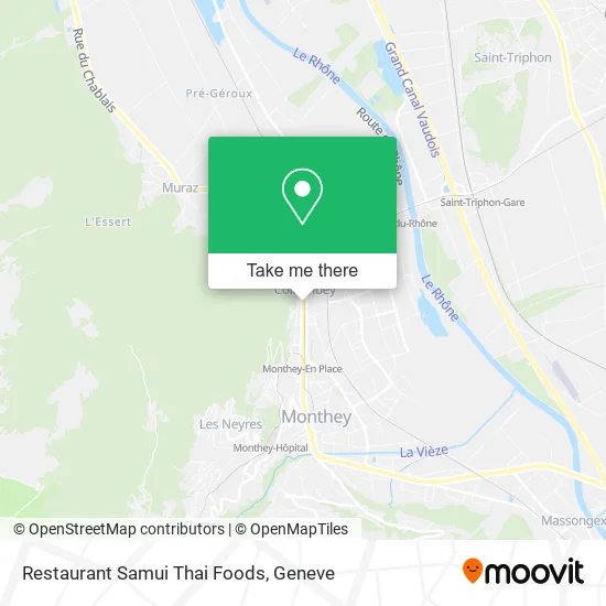 Restaurant Samui Thai Foods map