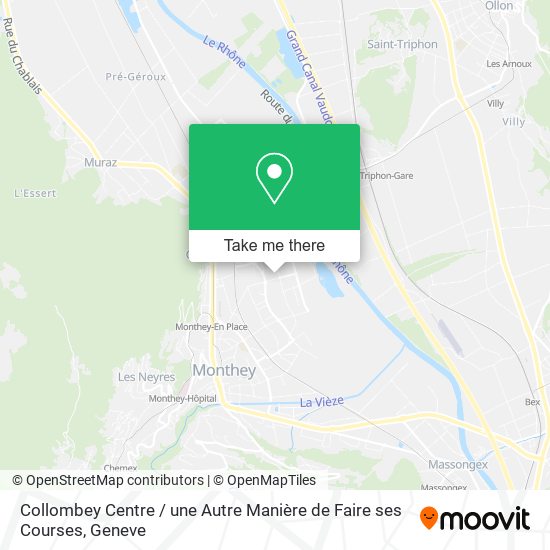 Collombey Centre / une Autre Manière de Faire ses Courses map
