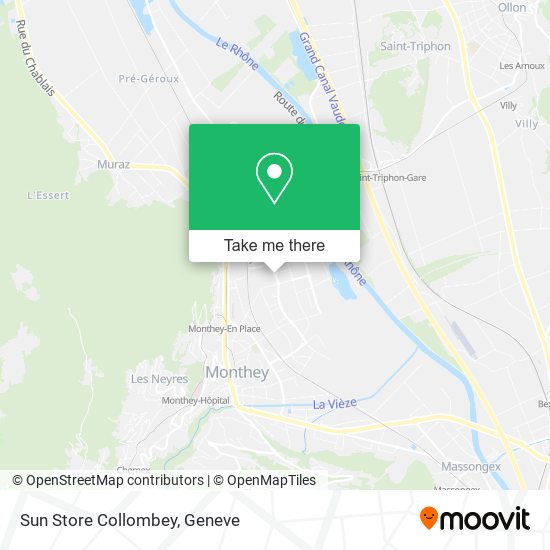 Sun Store Collombey map