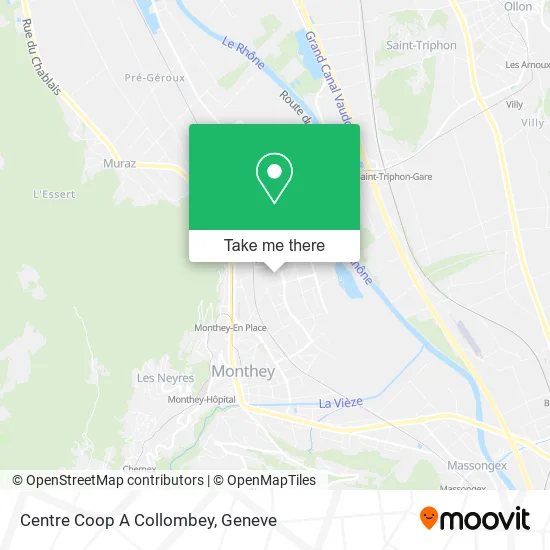 Centre Coop A Collombey map