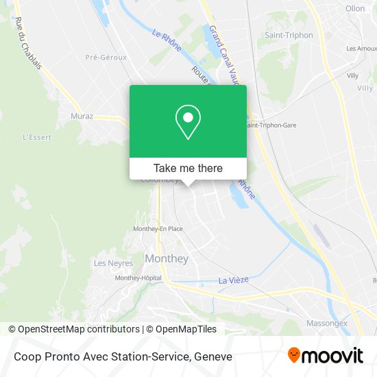 Coop Pronto Avec Station-Service map