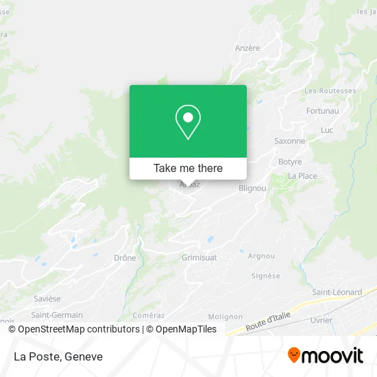 La Poste map