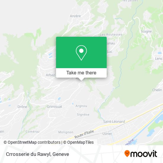 Crrosserie du Rawyl map