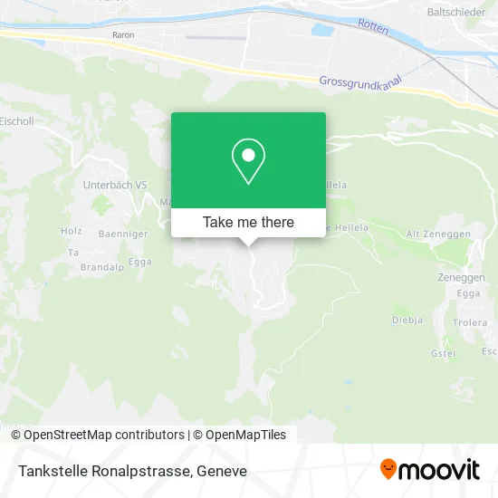 Tankstelle Ronalpstrasse map