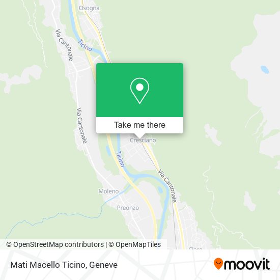 Mati Macello Ticino map