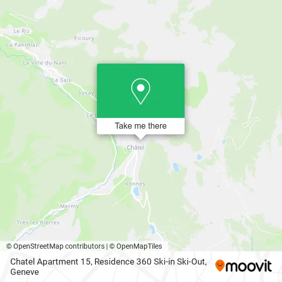 Chatel Apartment 15, Residence 360 Ski-in Ski-Out map