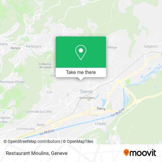 Restaurant Moulins map