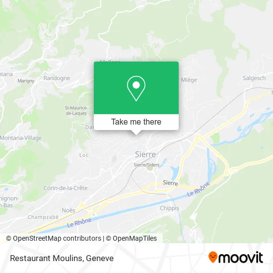 Restaurant Moulins map