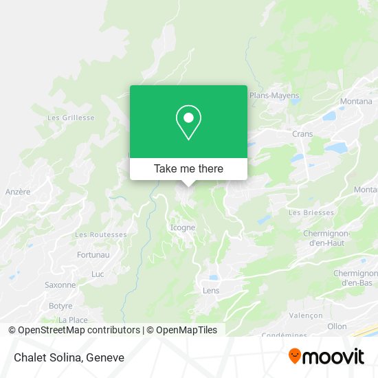 Chalet Solina map