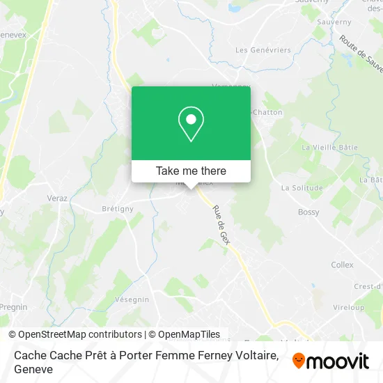 Cache Cache Prêt à Porter Femme Ferney Voltaire map