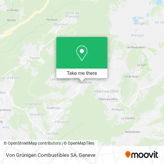 Von Grünigen Combustibles SA map