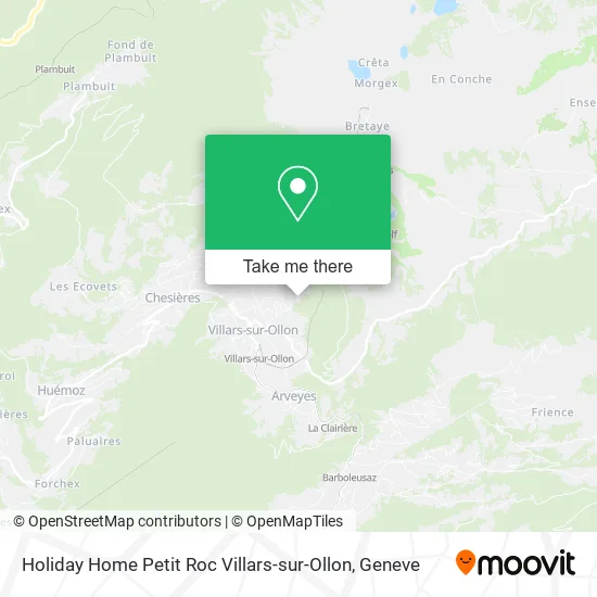 Holiday Home Petit Roc Villars-sur-Ollon map