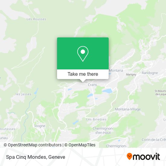 Spa Cinq Mondes map