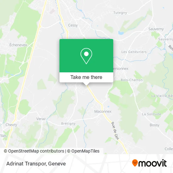 Adrinat Transpor map