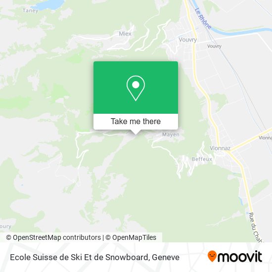 Ecole Suisse de Ski Et de Snowboard map