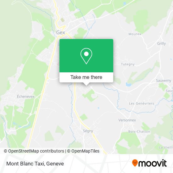 Mont Blanc Taxi map