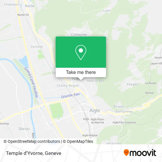 Temple d'Yvorne map