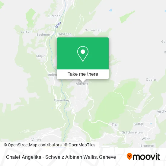 Chalet Angelika - Schweiz Albinen Wallis map