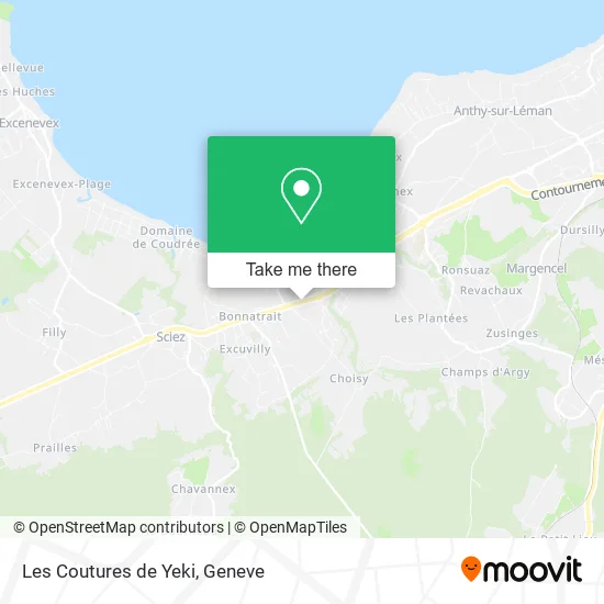 Les Coutures de Yeki map