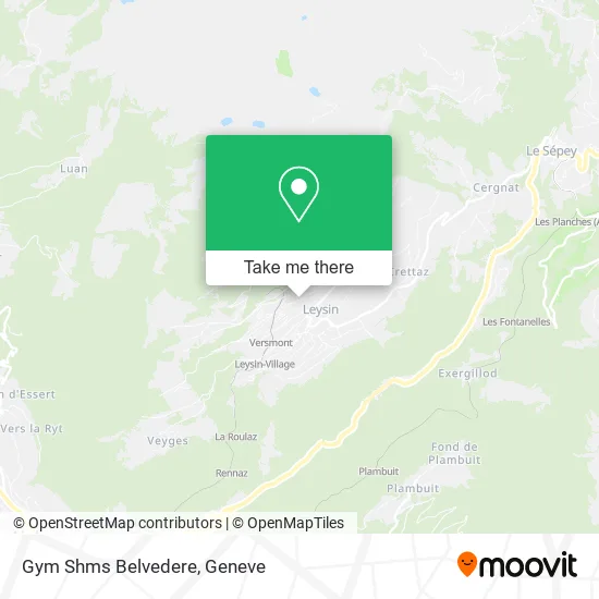 Gym Shms Belvedere map