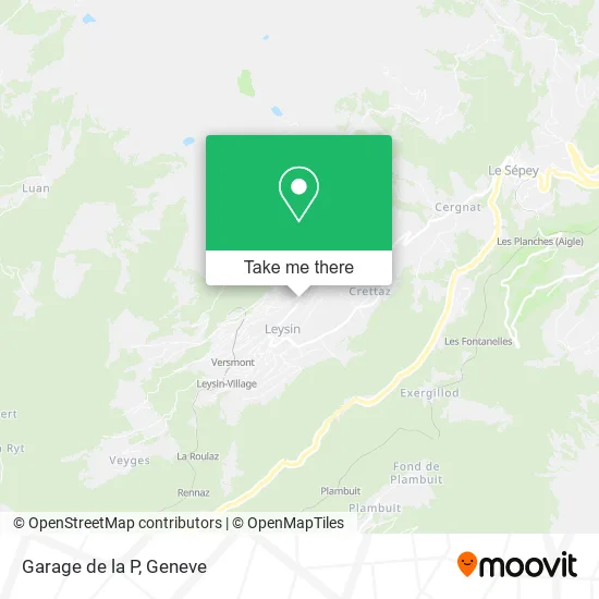 Garage de la P plan