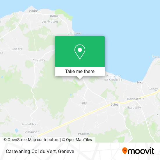 Caravaning Col du Vert map