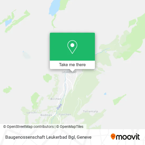 Baugenossenschaft Leukerbad Bgl map
