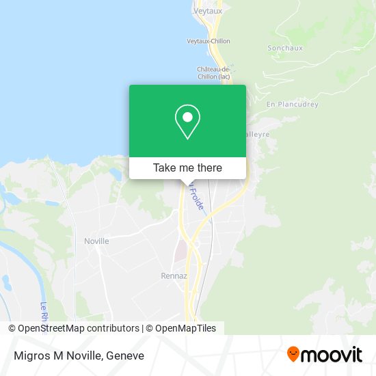 Migros M Noville map